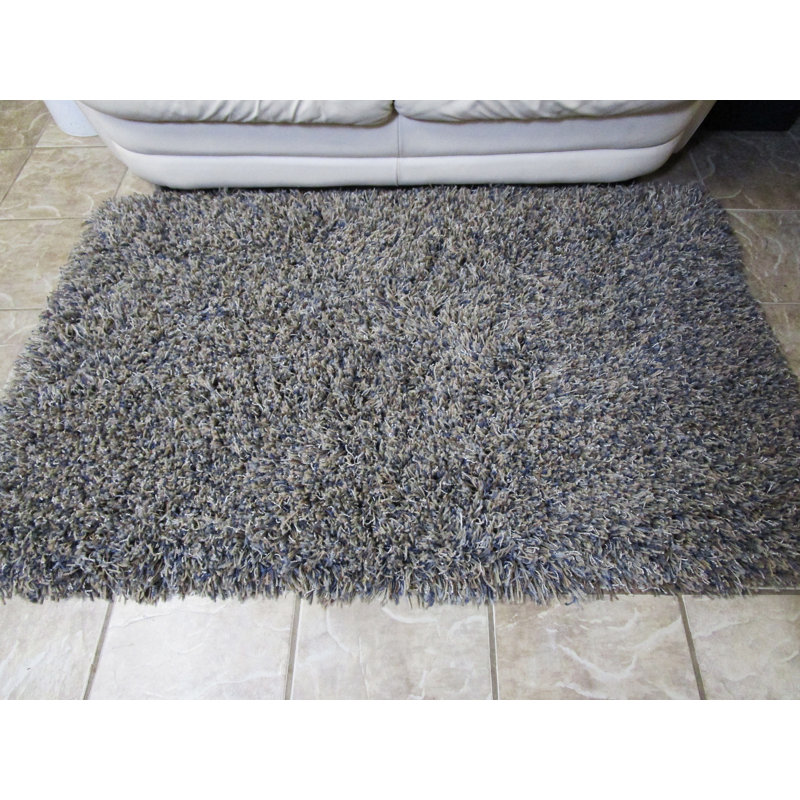 Sansom Shag Rugs Performance Gray/Brown/Blue Rug Wayfair